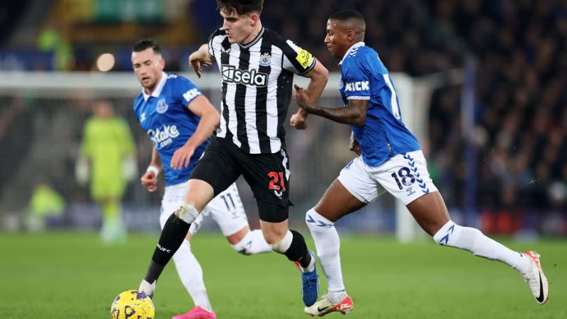 Bảng tỷ lệ kèo trận Newcastle United vs Everton